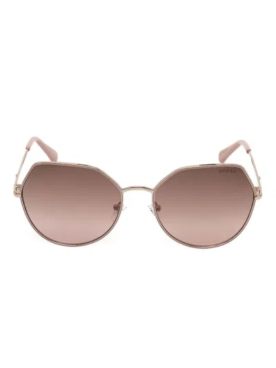 Guess Eyewear Sonnenbrille Mit Achteckigem Gestell In Pink