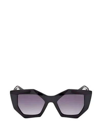 Guess Eyewear Geometric-frame Sunglasses In Black