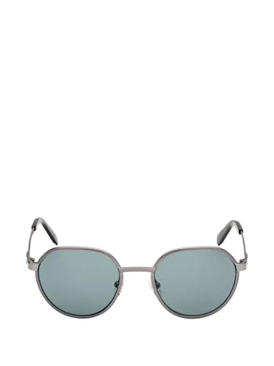 Guess Eyewear Geometric-frame Sunglasses In Gray