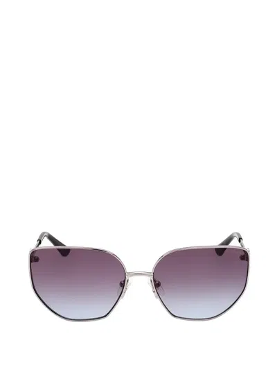 Guess Eyewear Geometric-frame Sunglasses In Gray