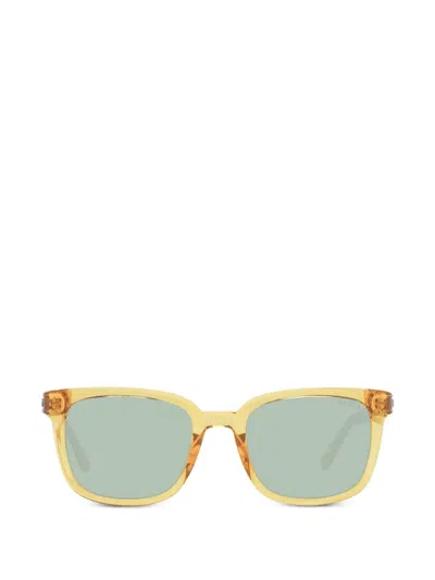 Guess Eyewear Gu00065 Square-frame Sunglasses In Yellow