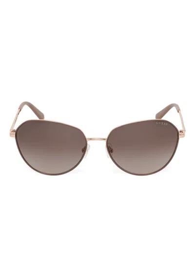 Guess Eyewear Oval-frame Sunglasses In Pink