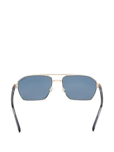 Guess Eyewear Pilot-frame Sunglasses In Gold