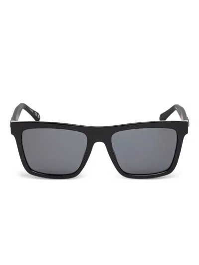 Guess Eyewear Rectangle-frame Sunglasses In Black