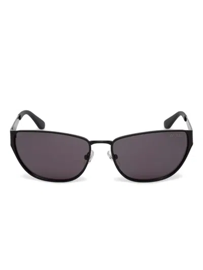 Guess Eyewear Rectangle-frame Sunglasses In Black