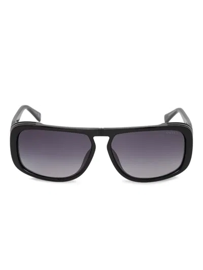 Guess Eyewear Rectangle Sunglasses In Black