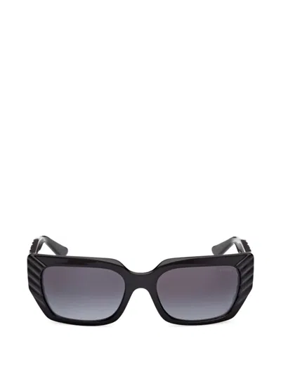 Guess Eyewear Rectangle-frame Sunglasses In Black
