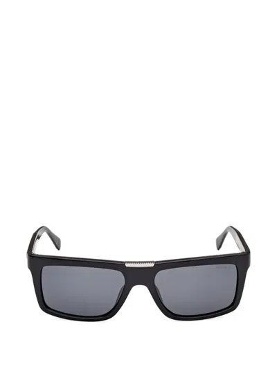 Guess Eyewear Rectangle-frame Sunglasses In Black