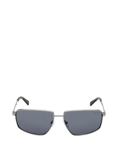 Guess Eyewear Rectangle-frame Sunglasses In Silver