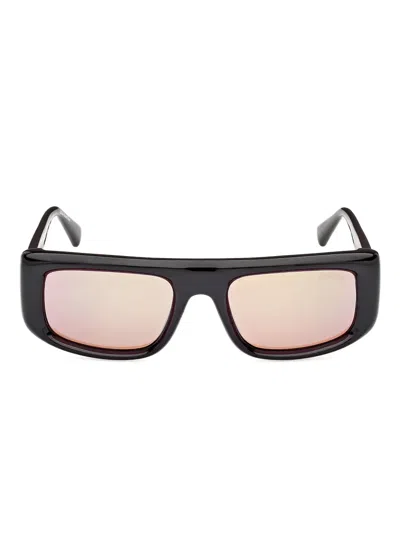 Guess Eyewear Rectangular-frame Sunglasses In Black