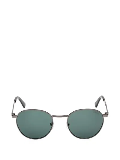 Guess Eyewear Round-frame Sunglasses In Gray