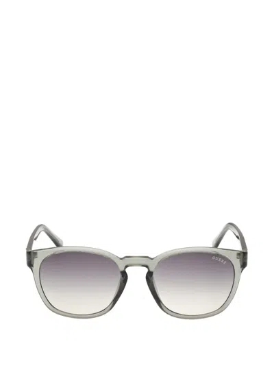 Guess Eyewear Round-frame Sunglasses In Gray