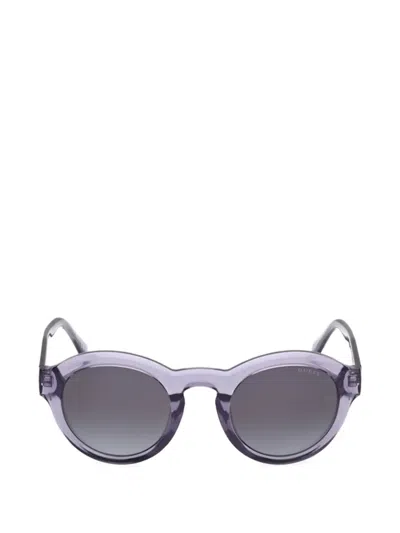 Guess Eyewear Round-frame Sunglasses In Purple
