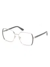 Guess Eyewear Square-frame Glasses In Gray
