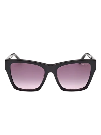 Guess Eyewear Square-frame Sunglasses In Black