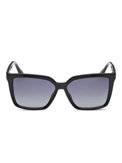Guess Eyewear Square-frame Sunglasses In Black