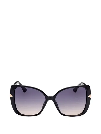 Guess Eyewear Square-frame Sunglasses In Black