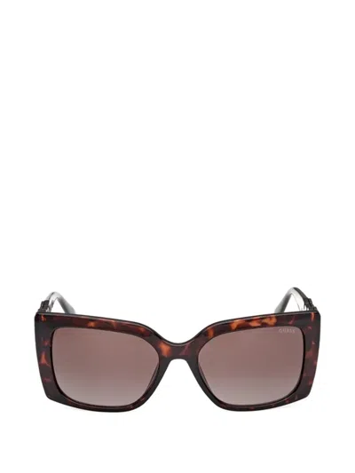 Guess Eyewear Square-frame Sunglasses In Brown