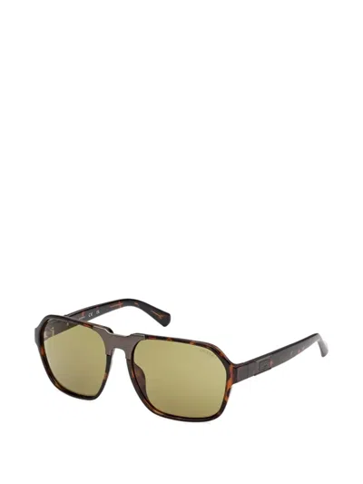 Guess Eyewear Square-frame Sunglasses In Brown
