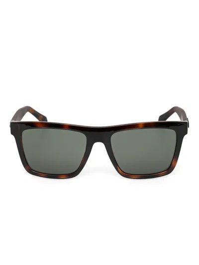 Guess Eyewear Tortoiseshell Square Sunglasses In Brown