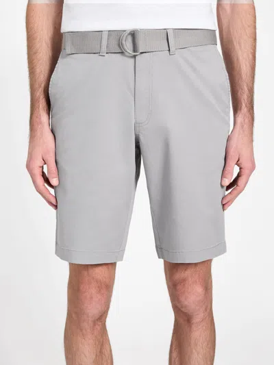GUESS FACTORY ABEL STRETCH FLAT-FRONT SHORTS