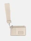 Guess Factory Abree Card Case Wristlet In White