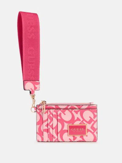 Guess Factory Abree G Logo Card Case Wristlet