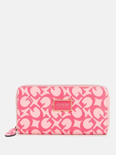 Guess Factory Abree Logo Medium Zip Wallet