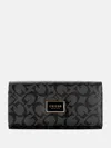 Guess Factory Abree Logo Multi-organizer Wallet In Black