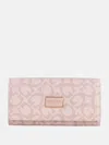 Guess Factory Abree Logo Multi-organizer Wallet In Gold