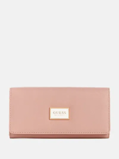 Guess Factory Abree Multi Organizer In Pink