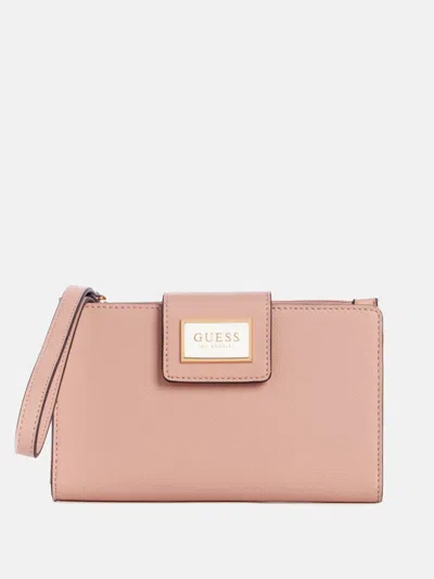 Guess Factory Abree Phone Organizer In Pink