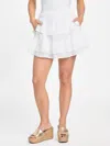Guess Factory Adriana Smocked Mini Skirt