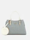 Guess Factory Aengus Denim Logo Satchel