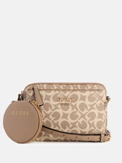 Guess Factory Aengus Logo Dual-zip Mini Crossbody