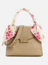 Guess Factory Aine Wrapped Top Handle Crossbody In Grey