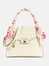 Guess Factory Aine Wrapped Top Handle Crossbody In White