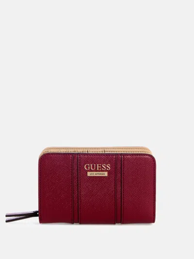 Guess Factory Alesso French Wallet In Red