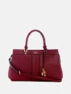 Guess Factory Alesso Satchel In Red