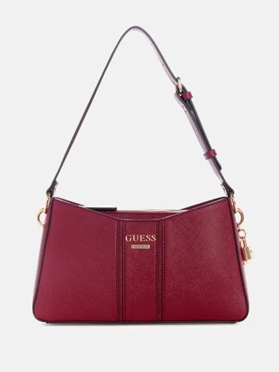 Guess Factory Alesso Shoulder Bag In Red