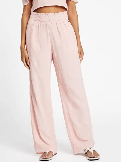 Guess Factory Allegra Palazzo Pants In Pink