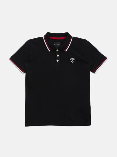 Guess Factory Kids' Allen Polo (7-16) In Black