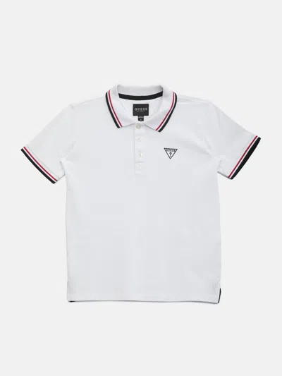Guess Factory Kids' Allen Polo (7-16) In White