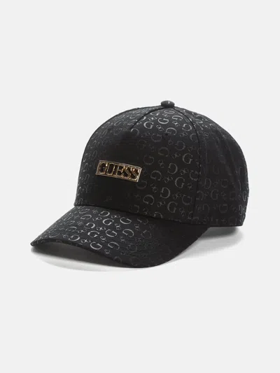 Guess Factory Allover Logo Baseball Hat In Multi