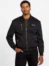 Guess Factory Alonzo Full-zip Biker Jacket In Black