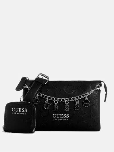 Guess Factory Amarantha Mini Crossbody In Black