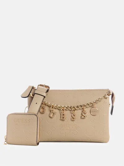 Guess Factory Amarantha Mini Crossbody In Grey