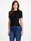 Guess Factory Amiri Logo Sweater Top In Black