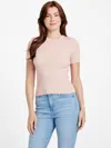 Guess Factory Amiri Logo Sweater Top In Pink