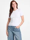 Guess Factory Amiri Logo Sweater Top In White